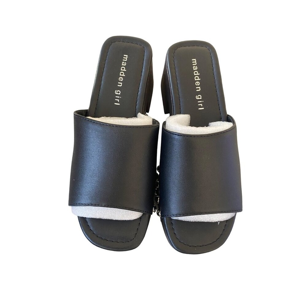 Madden Girl Black Studded Sandals - Picture 3 of 5